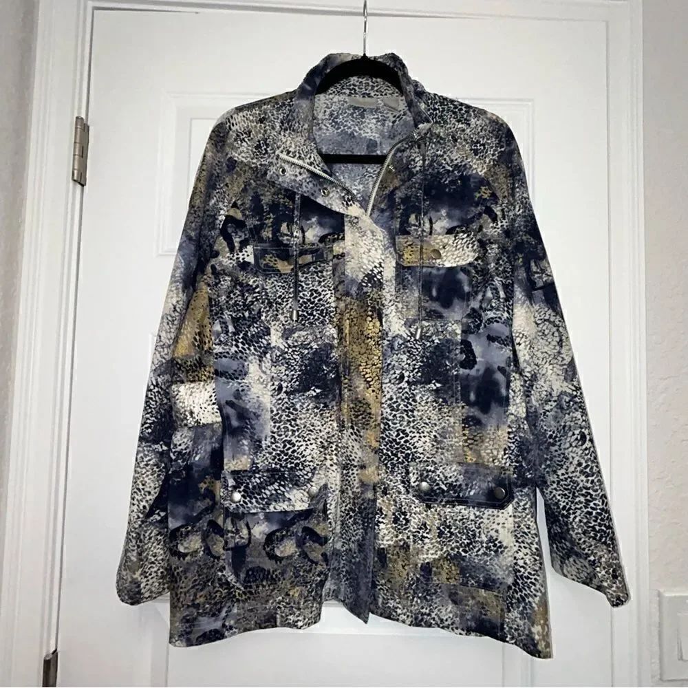 Chico’s Zenergy Zipper Front Lightweight Jacket Chicos